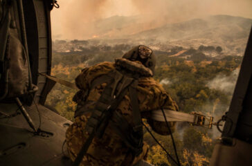 California Army Guard fights wildfires