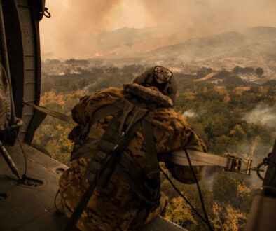 California Army Guard fights wildfires