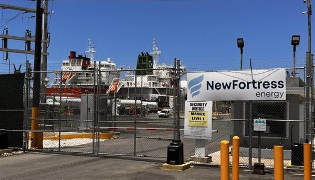 Two LNG tankers docked at NF terminal