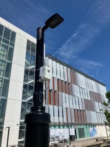 JustAir monitor near its headquarters at NewLab 