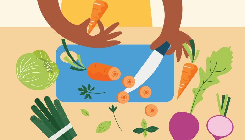 Healthy food animation